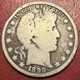 1896-O Barber Silver Half Dollar. Key Date. Free Shipping