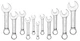 Platinum Tech 11pc SAE Stubby Combination Wrench Set 3/8" to 1" #99505