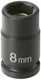 Grey Pneumatic (908MG) 1/4" Drive x 8mm Magnetic Standard Socket