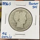 1896-S 50C Silver Barber Half Dollar AG Details