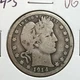 1914-S   VG/G   Barber Quarter   LY and part IT    #1          Combined Shipping