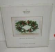 MIB Block Crystal "Holly & Berries" Square Christmas Platter 14"~ Frosted Matte 
