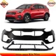 Front Bumper Cover Primed Plastic & Lower Bumper Cover For 2020-2022 Kia Niro