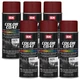 SEM Color Coat Napa Red Flexible Vinyl Spray Auto Paint 12 oz. SEM 15273, 6 Pack