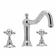 Rohl Acqui Roman Tub Faucet w/ Swarovski Crystal Handles Polished Chrome Finish