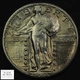 1923 S Standing Liberty Silver Quarter 25C - Cleaned