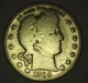 1914 - S ; Barber quarter ; Low Mintage ; Free Shipping ; good condition