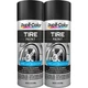 Duplicolor TP101 (2-Pack), Automotive Tire Paint, Black, 11 oz Aerosol