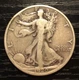 1920-D Walking Liberty Silver Half Dollar, F+. Scarce Fine+! D167
