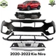 Front Bumper Cover Primed Plastic & Grille Assemblyl For 2020-2022 Kia Niro