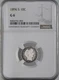 1896-S  10C BARBER SILVER DIME  "SAN FRANCISCO"  NGC G6   #8404752-003  LOOKS VG