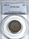 1896-S Barber Quarter : PCGS G04