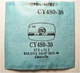 GS CY480-30 Watch Crystal Fit Bulova 1414F 2935 2949 Caravelle - 17.2 x 11.3 mm
