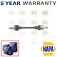 NAPA Front Left Driveshaft Fits 308 2008 207 5008 208 3008 C3 Picasso C4 DS4 DS3