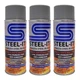 STEEL-IT 5904B Heat High Coating Spray Coating 14oz Can  1200 Degree 3 Pack NEW