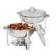 Catering Stainless Steel Chafer 2 Pack Buffet Round Chafing Dish 5Qt Party Pack