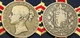 1844 QUEEN VICTORIA CROWN Solid Silver Young Head Antique Coin Royal Mint London