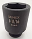 Sunex | Model: 454D | 3/4" -  1-11/16" Deep Impact Socket | 6-Point