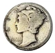 1919 D Mercury Winged Liberty Head Dime 90% Silver - Lower Mintage - KM 140