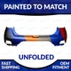 NEW Painted To Match Unfolded Rear Upper Bumper For 2020-2023 Hyundai Venue