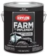 (1 Gallon) Krylon Farm & Implement Paints BLACK HIGH GLOSS ENAMEL UGLY CAN