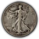 1923-S 50c Walking Liberty Silver Half Dollar - VF Semi Key Date - SKU-H3910