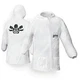 DeVilbiss CLEAN 803667 Hooded White Nylon Lab Coat w/ Elastic Waist (3X-Large)
