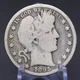 1895-O circulated 90% silver Barber Half dollar.