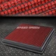 FOR BMW 5/6/7/X SERIES 3.0 RED REUSABLE/WASHABLE DROP IN AIR FILTER PANEL