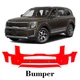 Front bumper PreCut PPF Paint Protection Film For KIA Telluride 2020-2022