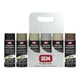SEM 62209 Ez Coat Six Pack Assortment Black Gray Green More 12 oz Aerosols