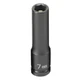 Grey Pneumatic 1/4" Drive x 7mm Magnetic Deep Socket