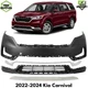 Front Bumper Cover Primed Plastic & Bumper Molding For 2022-2024 Kia Carnival