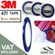 3M 1/8 x 36yd Scotch Blue Fine Line Vinyl Striping Tape PN06404
