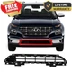 For 2020-2024 New Textured Black Front Bumper Grille Hyundai Venue Plastic
