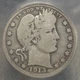 1913-S Barber Quarter, Good to Very Good, ANACS Certified Key Date