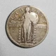 1921 P GENUINE Silver Liberty Standing Quarter Fine Coin Wayte Raymond Blue Gold