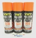 VHT SP823-3 PACK GLOSS ORANGE High Temperature Plastic Paint - 11 oz Aerosol