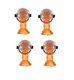 3M 26614 1.4MM Accuspray 2.0 PPS Atomizing Heads Orange Spray Gun Tips-4 Per Box
