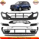 Front Bumper Cover Primed Plastic & Fog Lights Cover For 2020-2024 Hyundai Venue