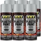 VHT Plastic Paint SP824 6pk; 11oz Aerosol Aluminum up to 200&deg;F