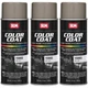 SEM Color Coat Opel Gray Vinyl Spray Auto Paint Aerosol 12 oz. 15803, 3 Pack
