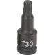 Grey Pneumatic 930T 1/4" Drive x T30 Internal Star Impact Driver
