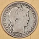 1901-s Barber Half.  About VG.   194542