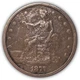 1877 Trade Dollar Extremely Fine XF Coin #22215