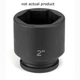 Grey Pneumatic 3/4" Drive x 3" Standard Socket 3096R