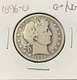 1896-O Silver Barber Half Dollar - Tough Key Date Choice Original G+/VG