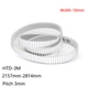 HTD-3M 2157mm-2814mm Pitch 3mm PU Polyurethane Close Loop Timing Belt Width 10mm