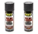 2-Pack VHT ESP671007 Satin Black Roll Bar and Chassis Paint Can - 11 oz Spray