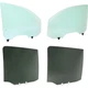 Door Glasses Set of 4 Front & Rear Left-and-Right Left Right for Nissan TITAN